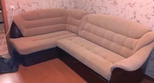 Перетяжка углового дивана. Щёлковская